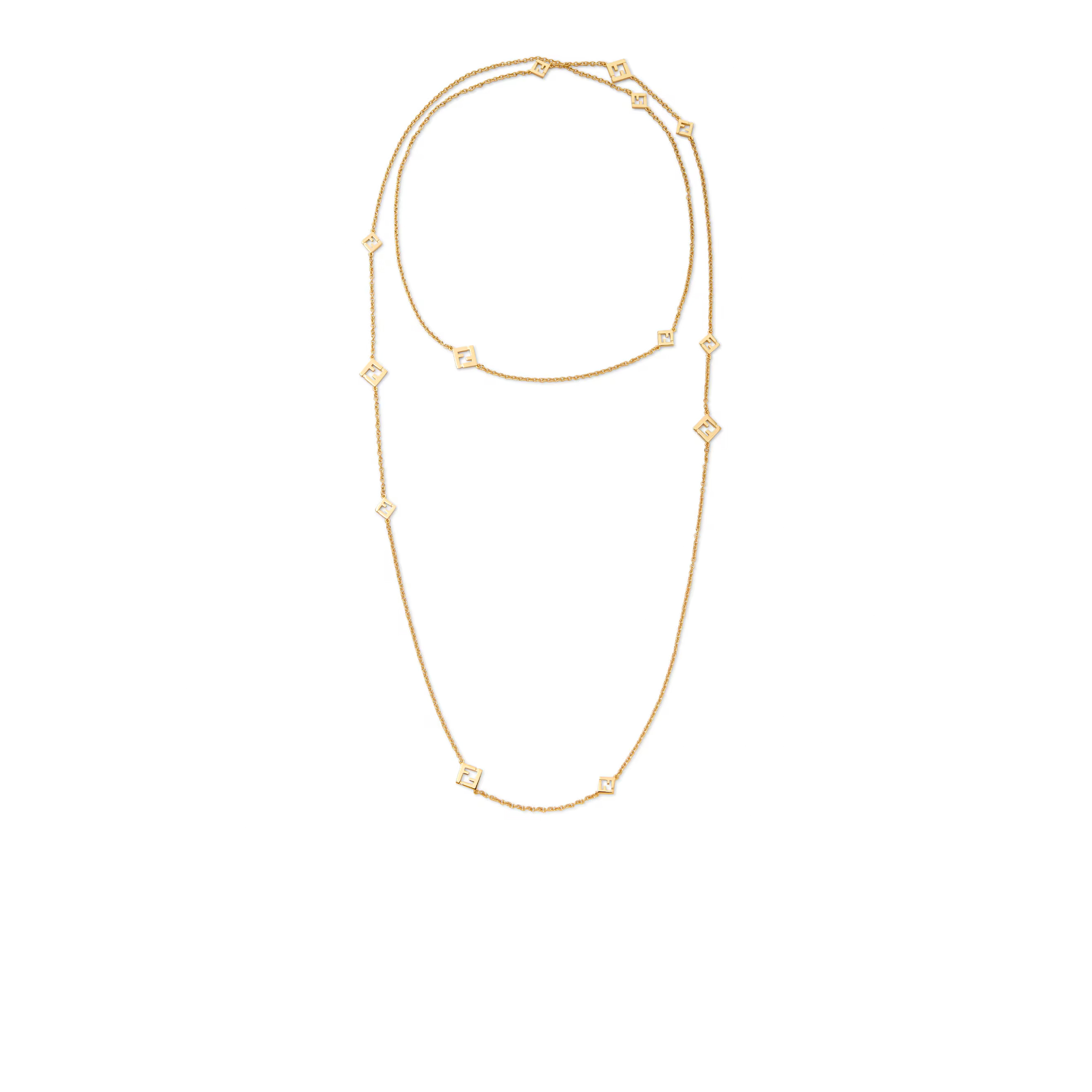 FENDI FOREVER FENDI NECKLACE GOLD-COLOURED METAL NECKLACE 8AL016B08F0CFK